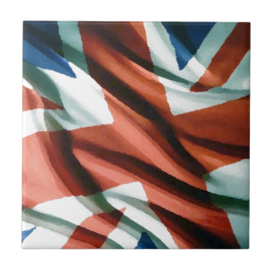 Britische Flagge Pop Art Fliese
