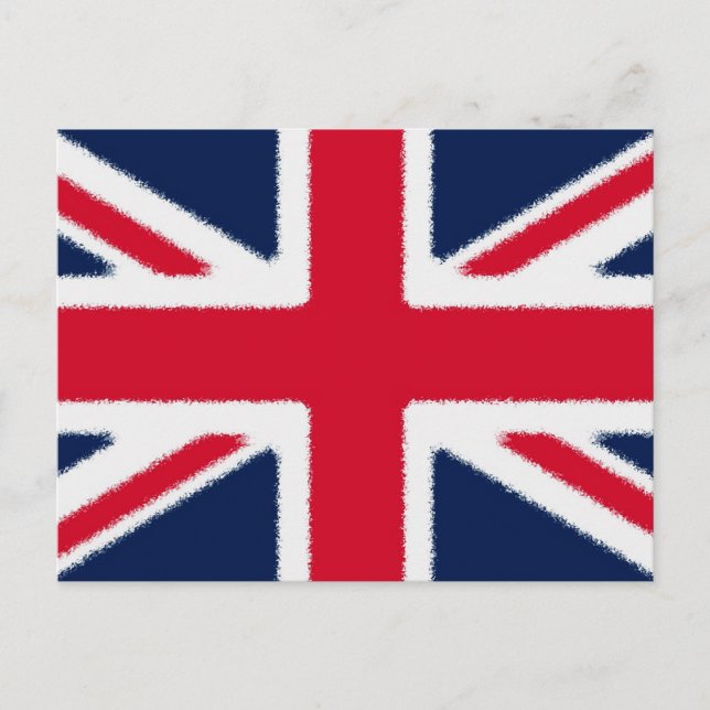 Britische Flagge Postkarte (Vorderseite)