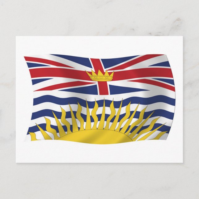Britische Flagge - Postkarte (Vorderseite)