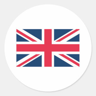 Britische Flagge Runder Aufkleber
