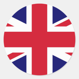 Britische Flagge Runder Aufkleber