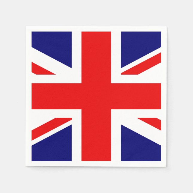 Britische Flagge Serviette (Vorderseite)