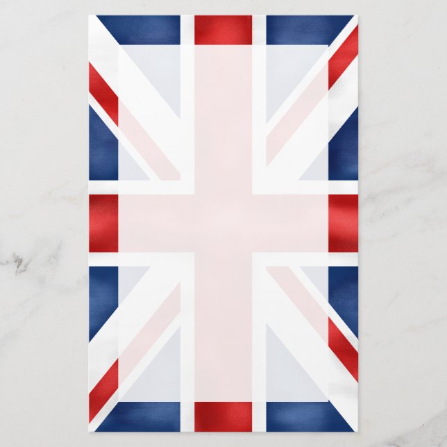 Britische Flagge stationär Briefpapier (Vorderseite)