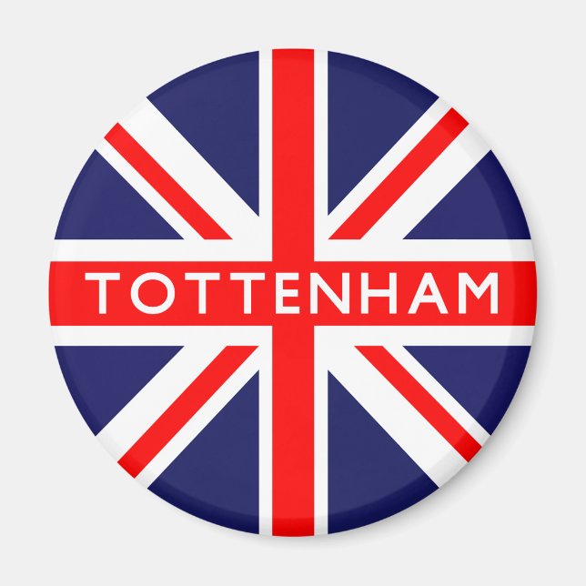 Britische Flagge Tottenham Magnet (Vorne)