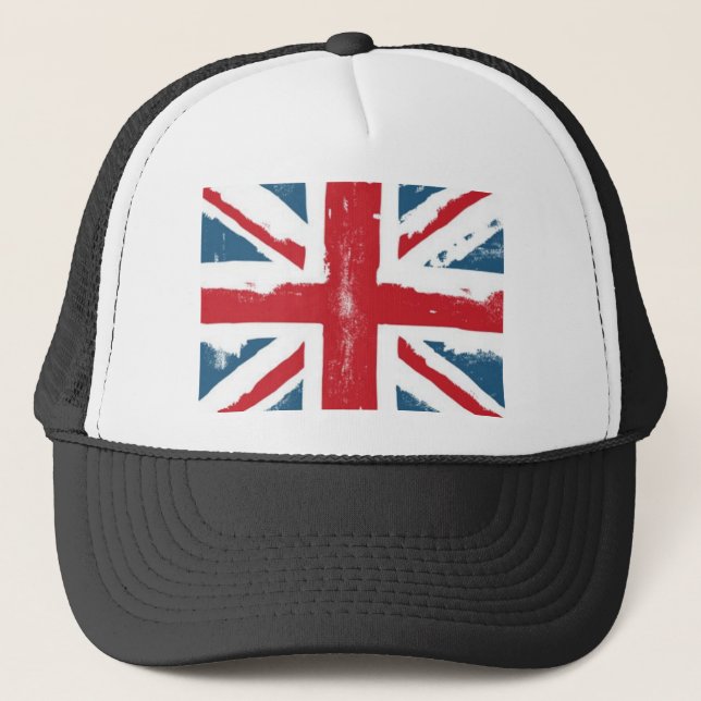 Britische Flagge Truckerkappe (Vorderseite)