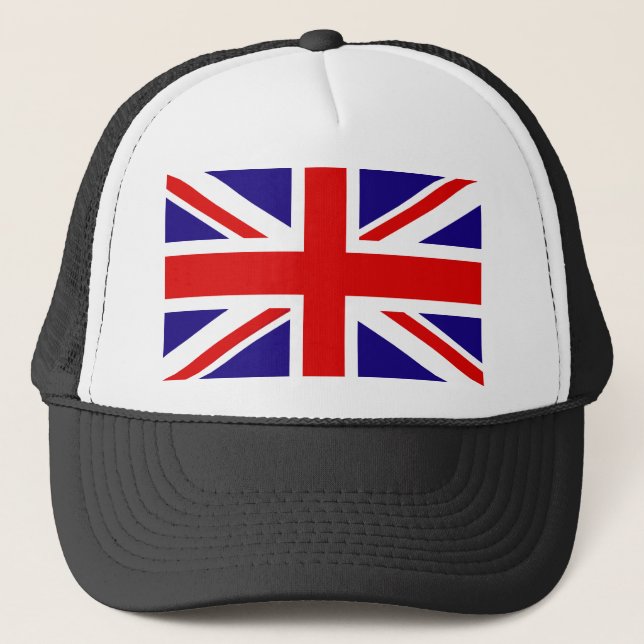 BRITISCHE Flagge Truckerkappe (Vorderseite)
