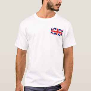 BRITISCHE Flagge und Karte T-Shirt