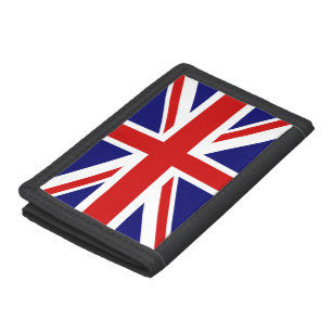 Britische Flagge   Union Jack Design Trifold Geldbörse