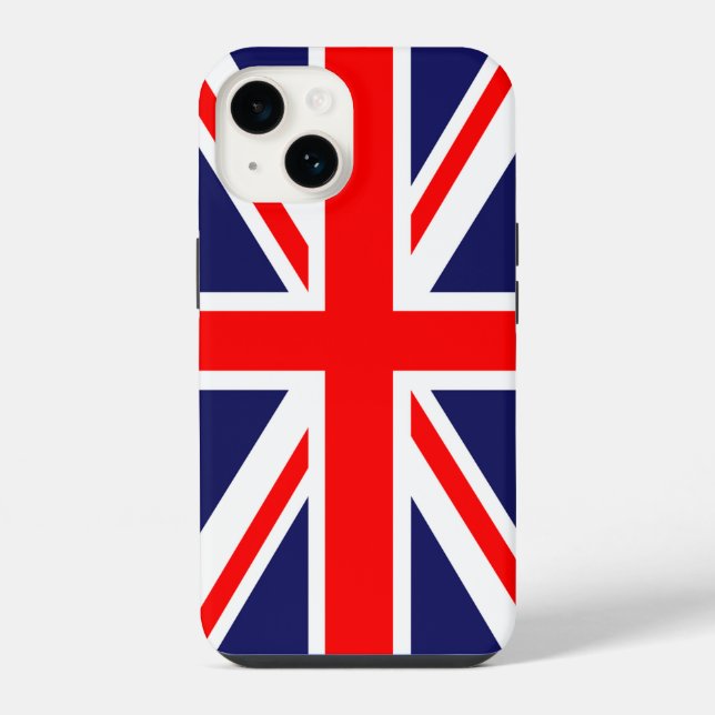 Britische Flagge/Union Jack iPhone Hülle (Rückseite)