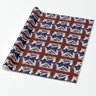 Britische Flagge, Union Jack, Patriotic Design Geschenkpapier