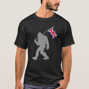 Britische Flagge unter der Flagge des Vereinigten T-Shirt