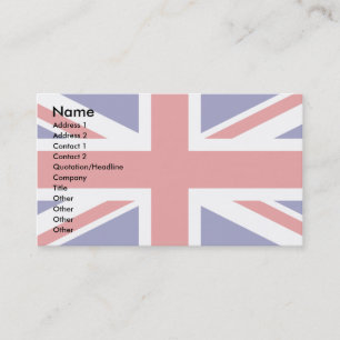 Britische Flagge Visitenkarte