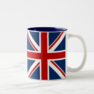 Britische Flaggen-Kaffee-Tasse Zweifarbige Tasse