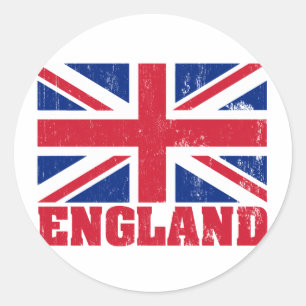 Britische Flaggenaufkleber Runder Aufkleber