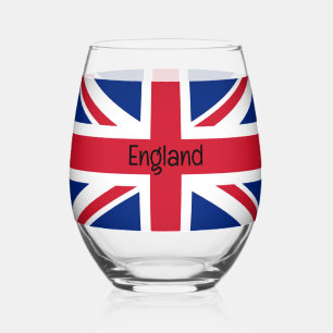 Britische Flaggenunion Jack Design Edelglas Weinglas Ohne Stiel