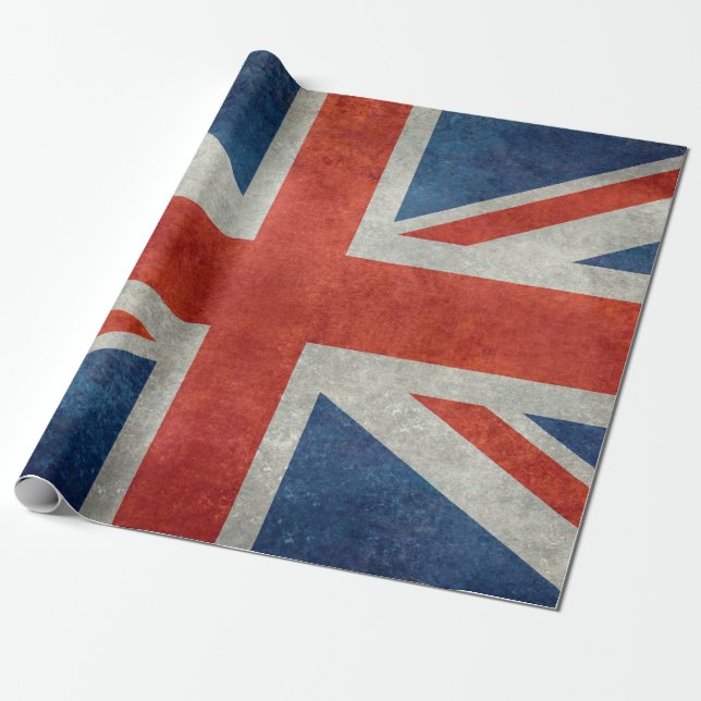 BRITISCHE Gewerkschafts-Jack-Flagge in den Geschenkpapier (Ungerollt)
