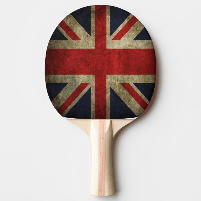 Britische Gewerkschafts-Jack-Flagge von Tischtennis Schläger (Vorderseite)