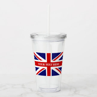 Britische Gewerkschafts-Jackflagge von Acryltrinkbecher