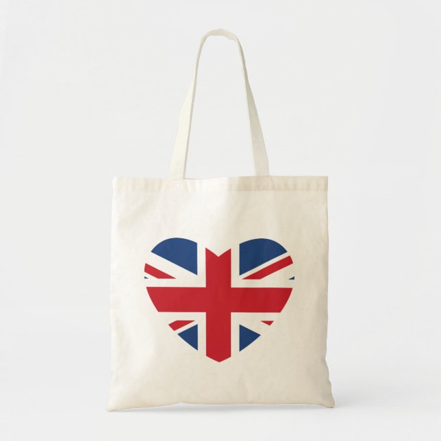 Britische Herz-Taschen-Tasche - Tragetasche (Vorne)