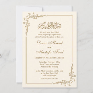 Britische Hochzeitskarte Einladung