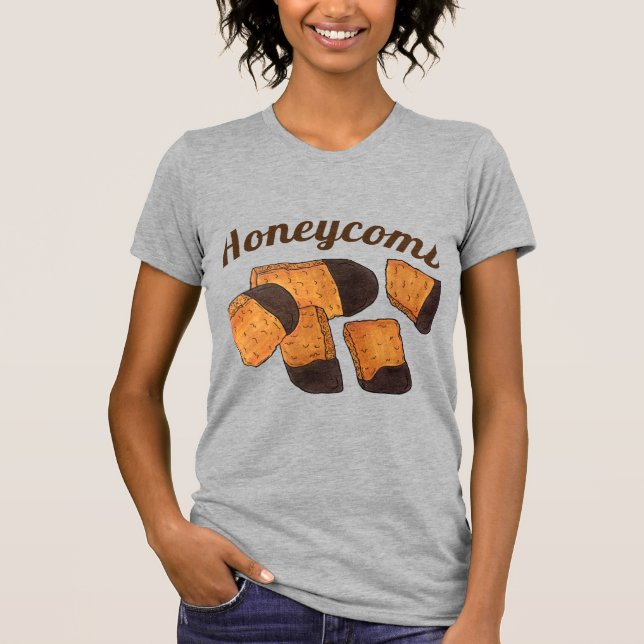 Britische Honeycomb Schwamm Cinder Toffee Candy Sw T-Shirt (Vorderseite)