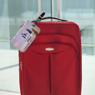 Britische Honeymoon Foto Reisetext Gepäckanhänger