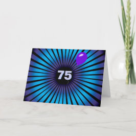 Britische Illusion vom 75. Geburtstag Karte