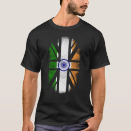 Britische indische Flagge - Indien und T-Shirt