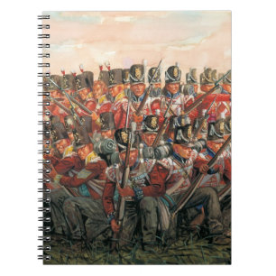 Britische Infanterie Napoleonische Kriege Gemälde Notizblock