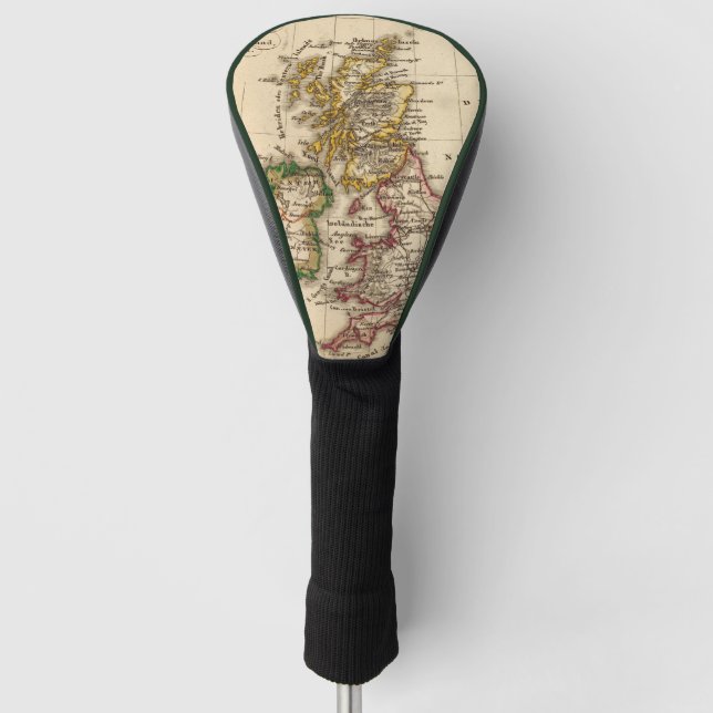 Britische Insel-Karte 2 Golf Headcover (Vorderseite)