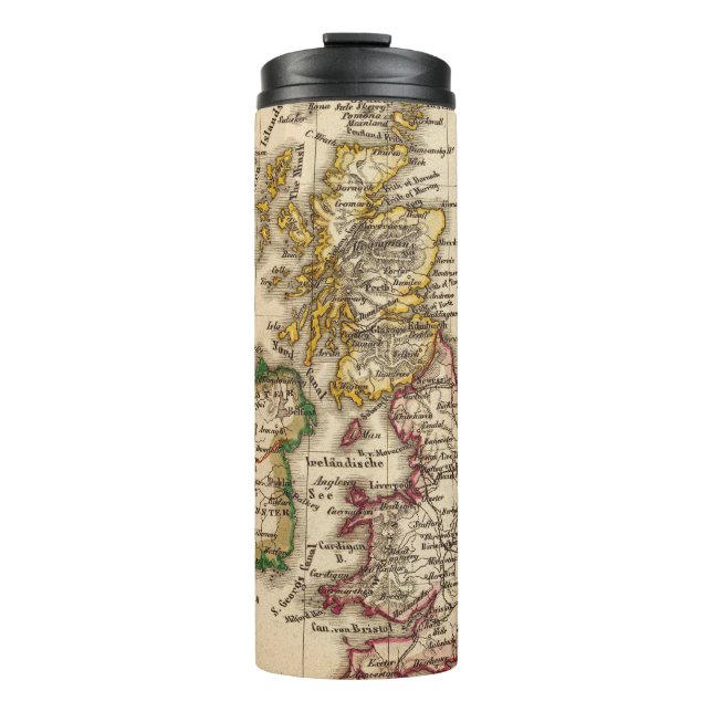 Britische Insel-Karte 2 Thermosbecher (Vorderseite)