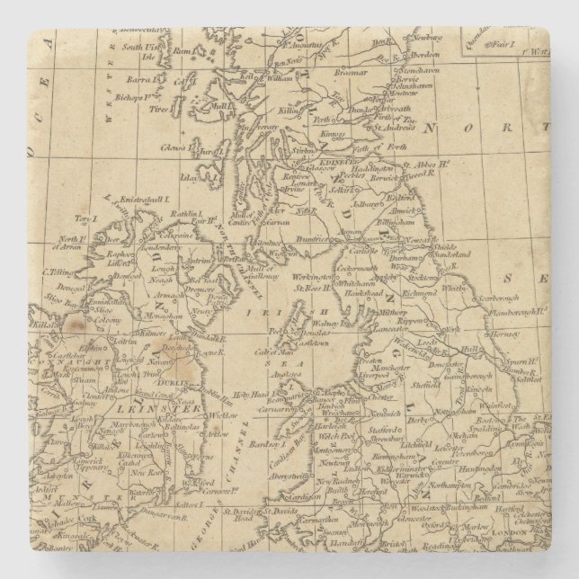 Britische Inseln 5 Steinuntersetzer (Vorderseite)