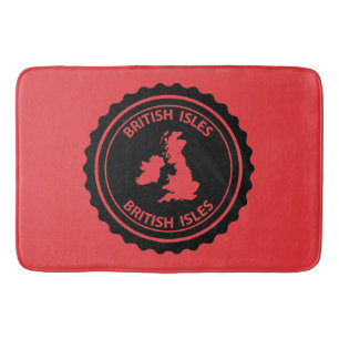 Britische Inseln Badematte