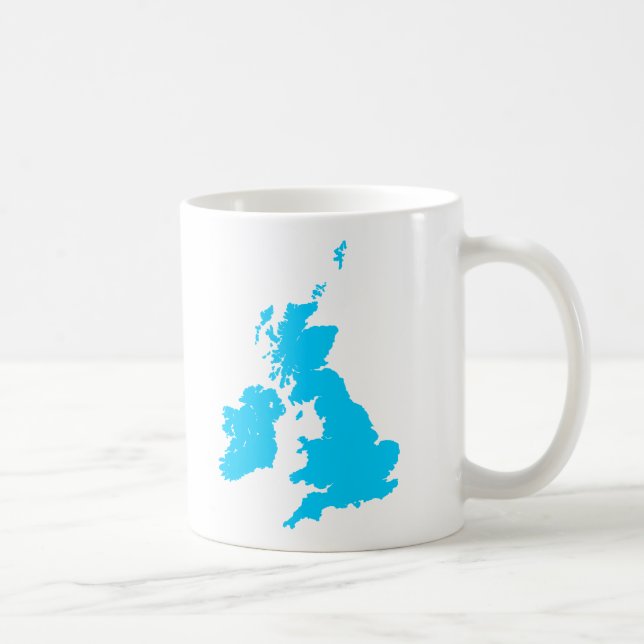 Britische Inseln - Blauer Blau Tasse (Rechts)