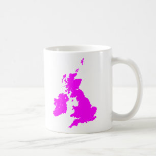 Britische Inseln - Magenta Tasse