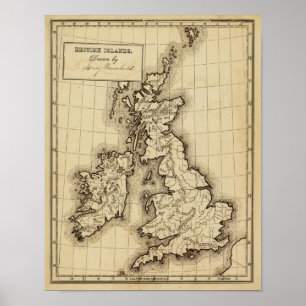 Britische Inseln Poster