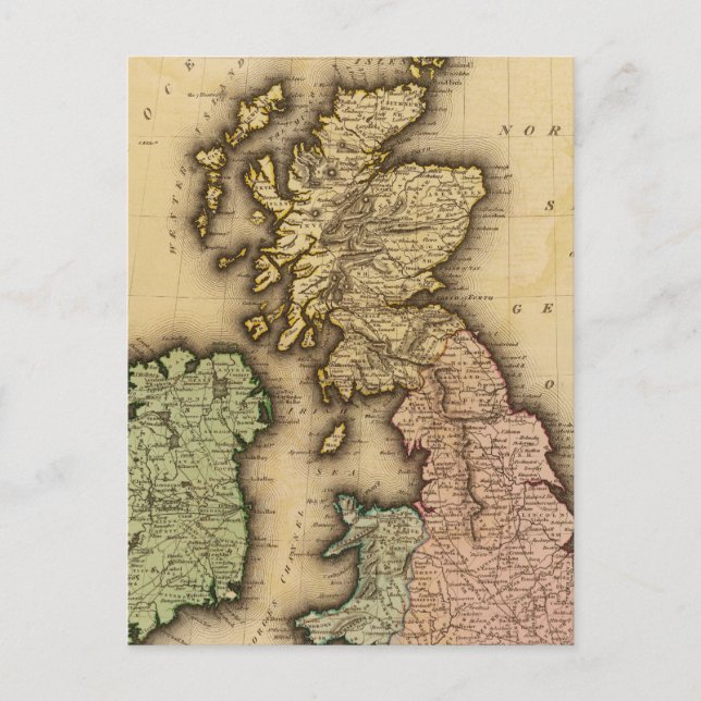 Britische Inseln Postkarte (Vorderseite)