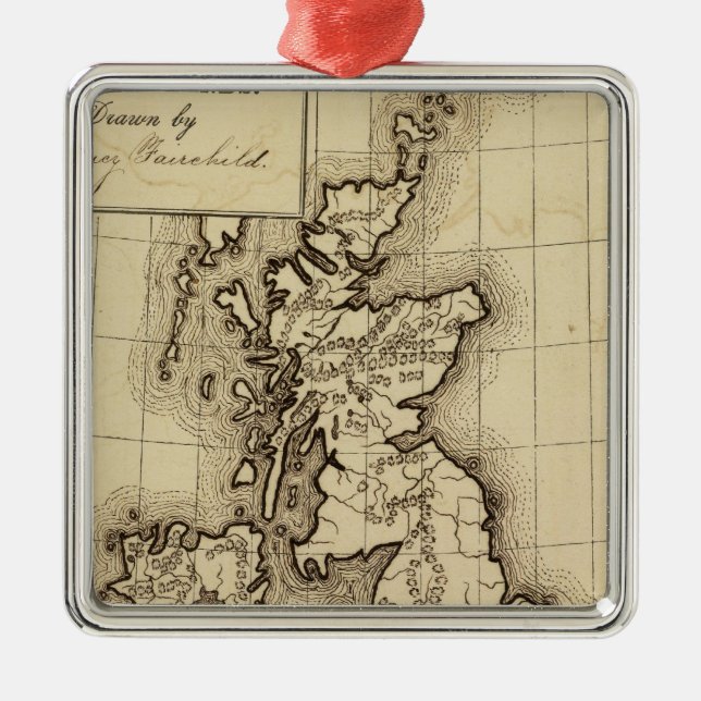Britische Inseln Silbernes Ornament (Vorne)