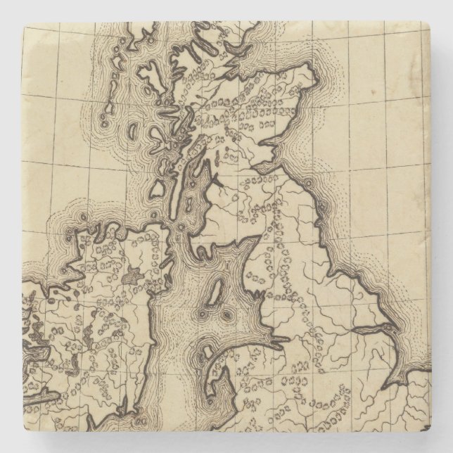 Britische Inseln Steinuntersetzer (Vorderseite)