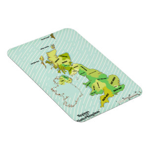 Britische Isles Shipping Forecast im Vintagen Stil Magnet