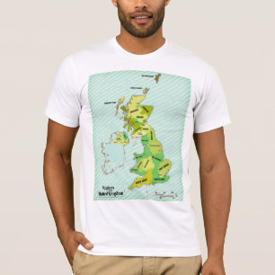 Britische Isles Shipping Forecast im Vintagen Stil T-Shirt