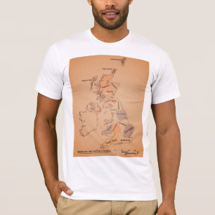 Britische Isles Shipping Forecast im Vintagen Stil T-Shirt
