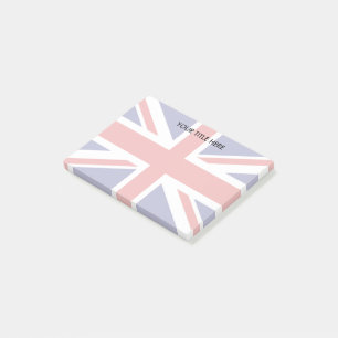 Britische Jack-Flag-Design Personalisiert Post-it Klebezettel
