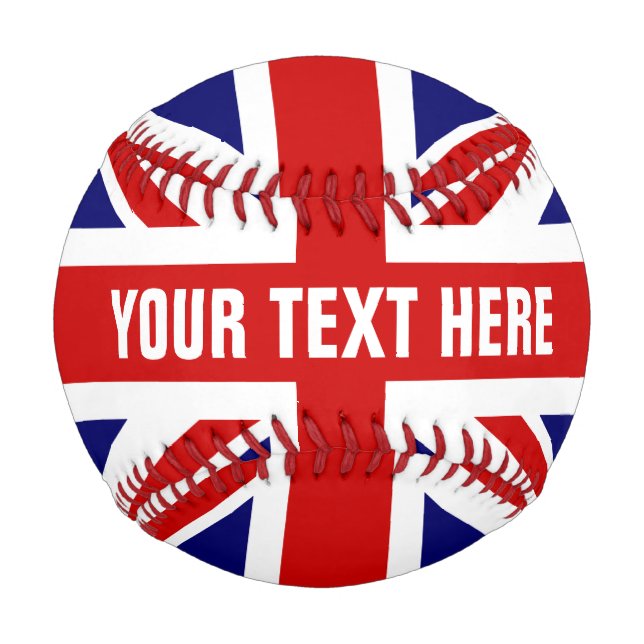 Britische Jack-Flagge-Sondergeschenk für Baseball (Rückseite)