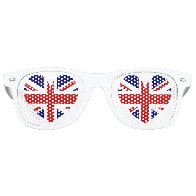 Britische Jack-Flagge Symbol Party-Schattierungen Sonnenbrille (Vorderseite)