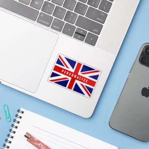 Britische Jack UK-Flagge Vinyl-Notebook-Sticker Aufkleber