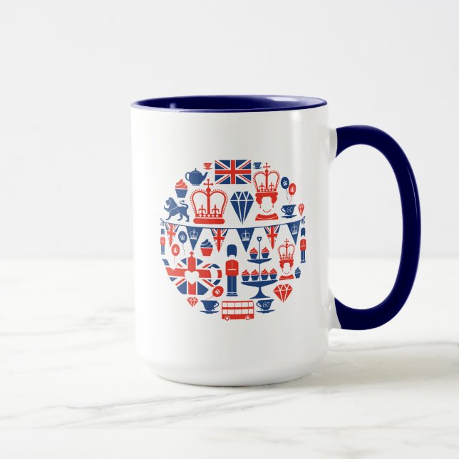 Britische Jubiläum-Ikonen Tasse (Rechts)
