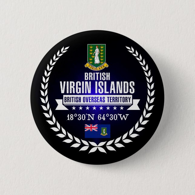 Britische Jungfrauen Button (Vorderseite)