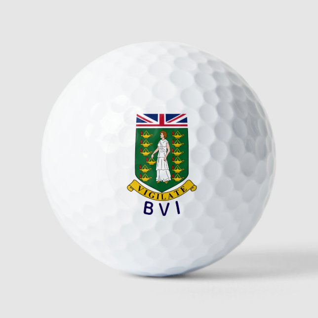 Britische Jungfrauen Golfball (Vorderseite)