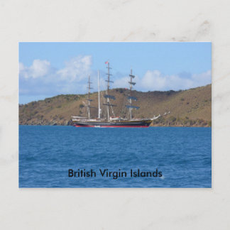 Britische Jungfrauen Postkarte